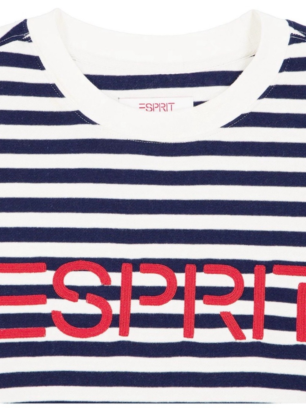 ESPRIT Women’s Fleece Embroidered Logo Sweatshirt, Retro 80s, Various Sizes